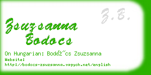 zsuzsanna bodocs business card